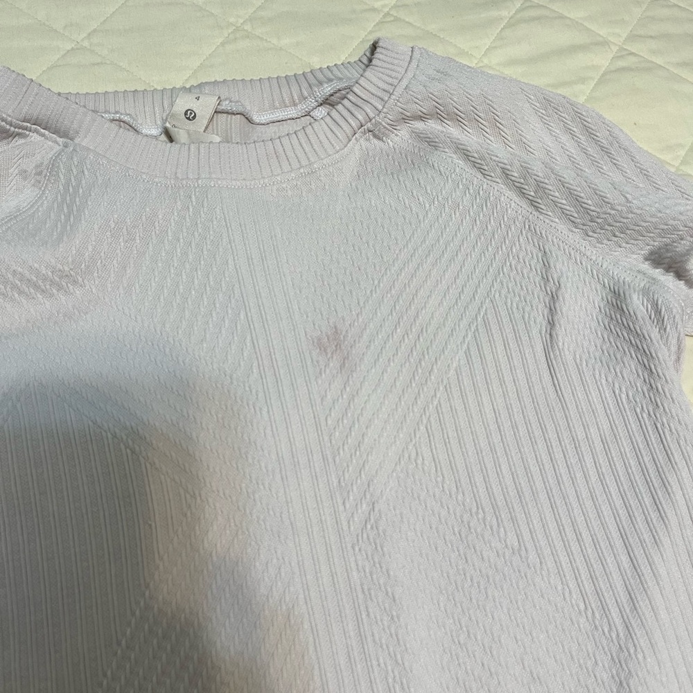 White Lululemon Pullover - Picture 5 of 9